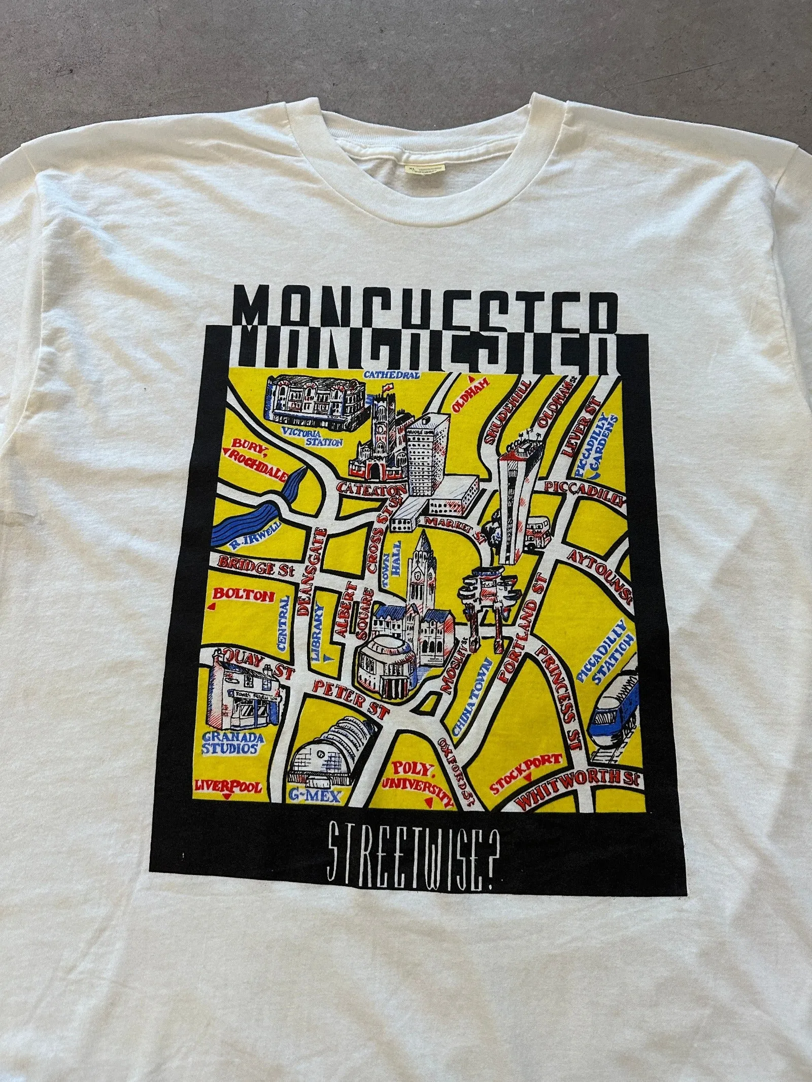 1990's Manchester Streetwise T-Shirt - XL