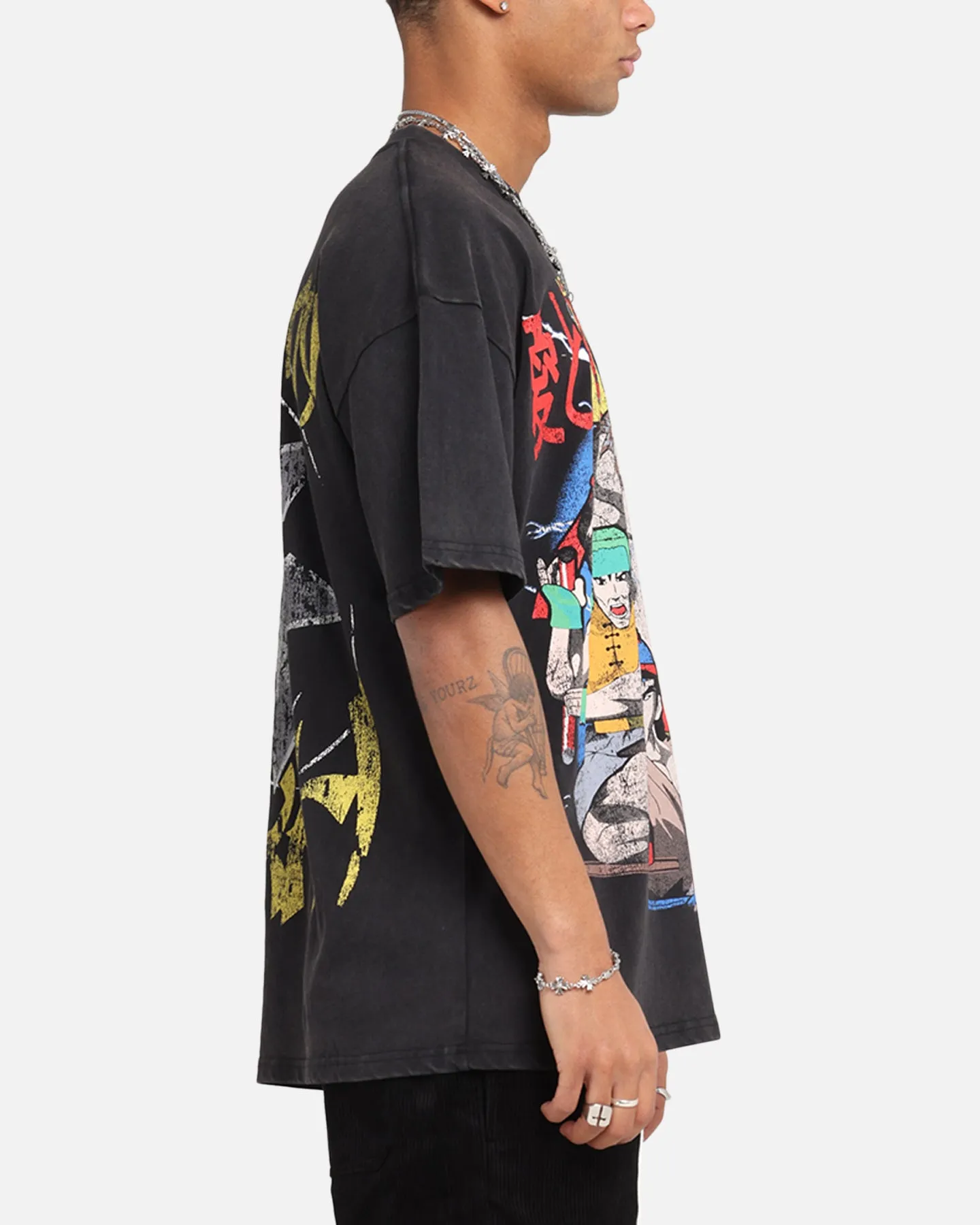73 Studio X Cartoon Network South Park Lets Fighting Love Vintage T-Shirt Black Acidwash