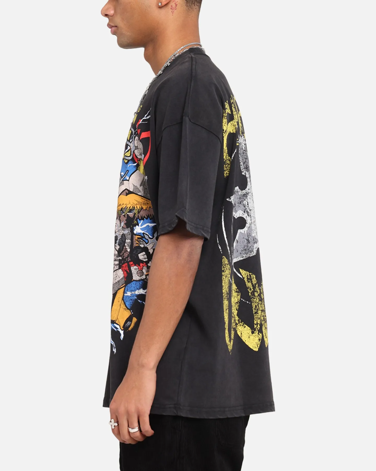 73 Studio X Cartoon Network South Park Lets Fighting Love Vintage T-Shirt Black Acidwash