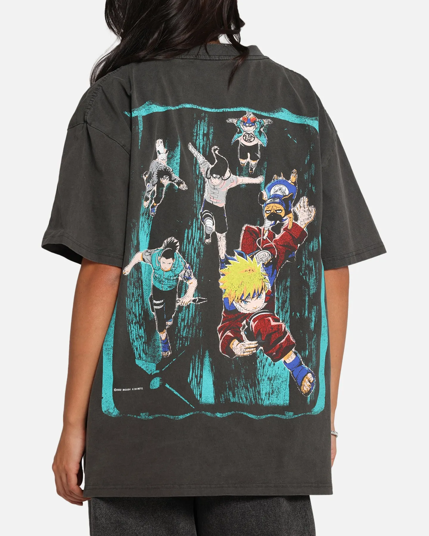 73 Studio X Naruto Sasuke Retrieval Heavy T-Shirt Black Wash