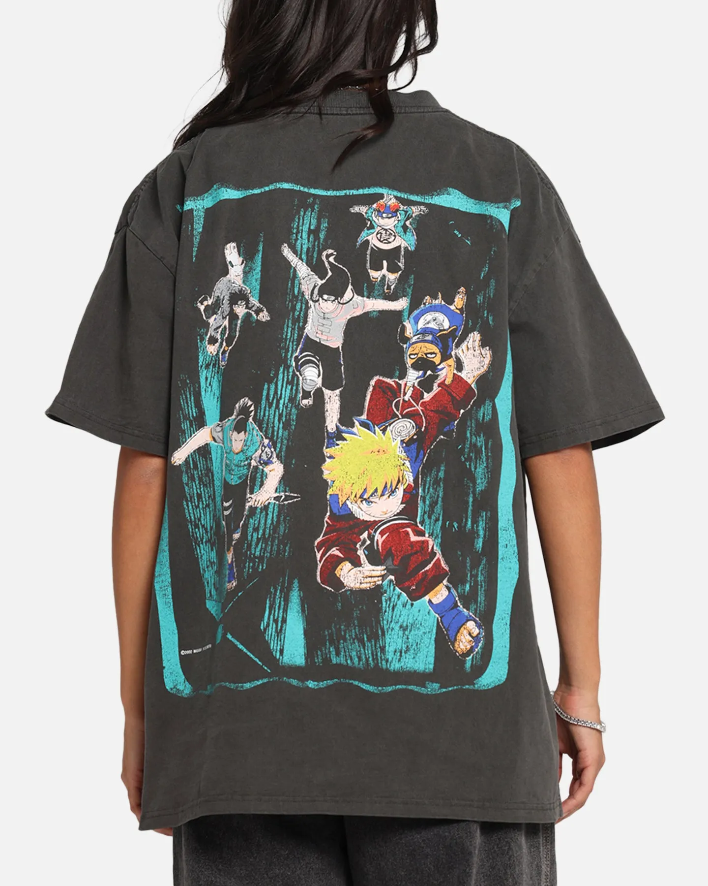 73 Studio X Naruto Sasuke Retrieval Heavy T-Shirt Black Wash