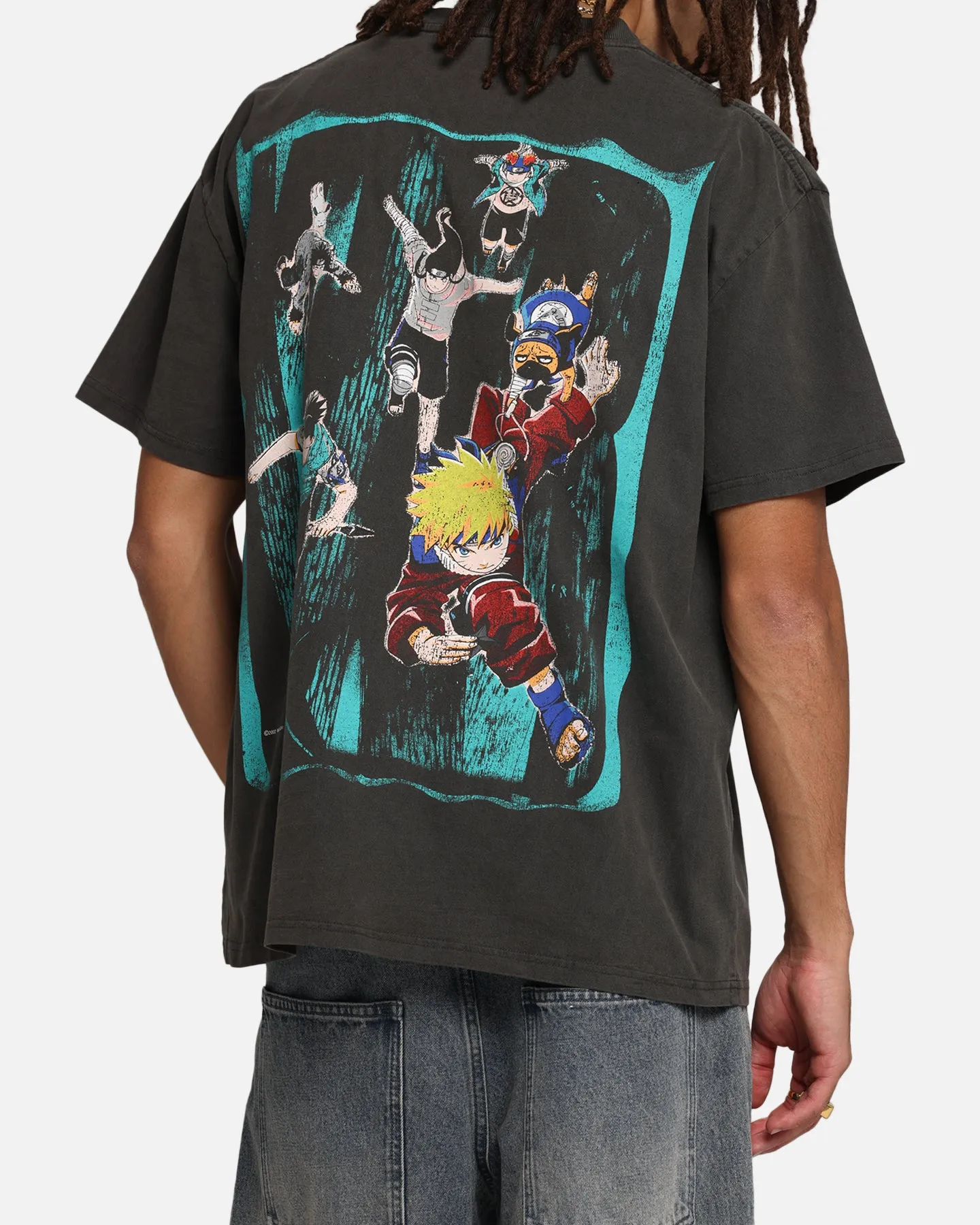73 Studio X Naruto Sasuke Retrieval Heavy T-Shirt Black Wash