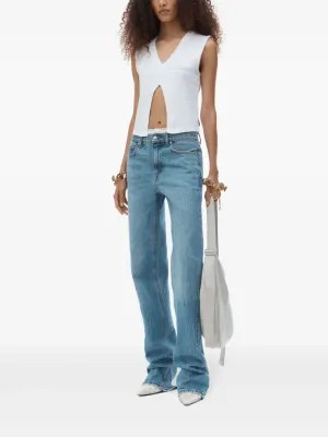 ALEXANDER WANG - Women Mid Rise Relaxed Straight Pointelle Undie