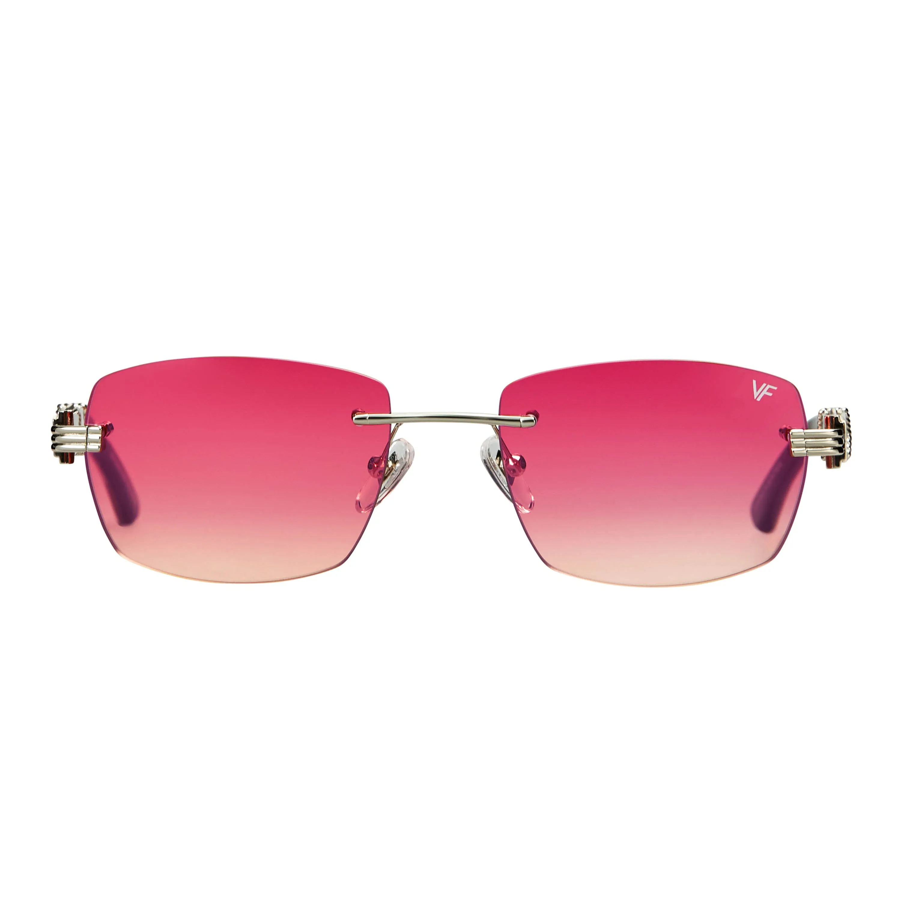 Bal Harbour Buffs Rimless White Buffalo Horn 24KT White Gold