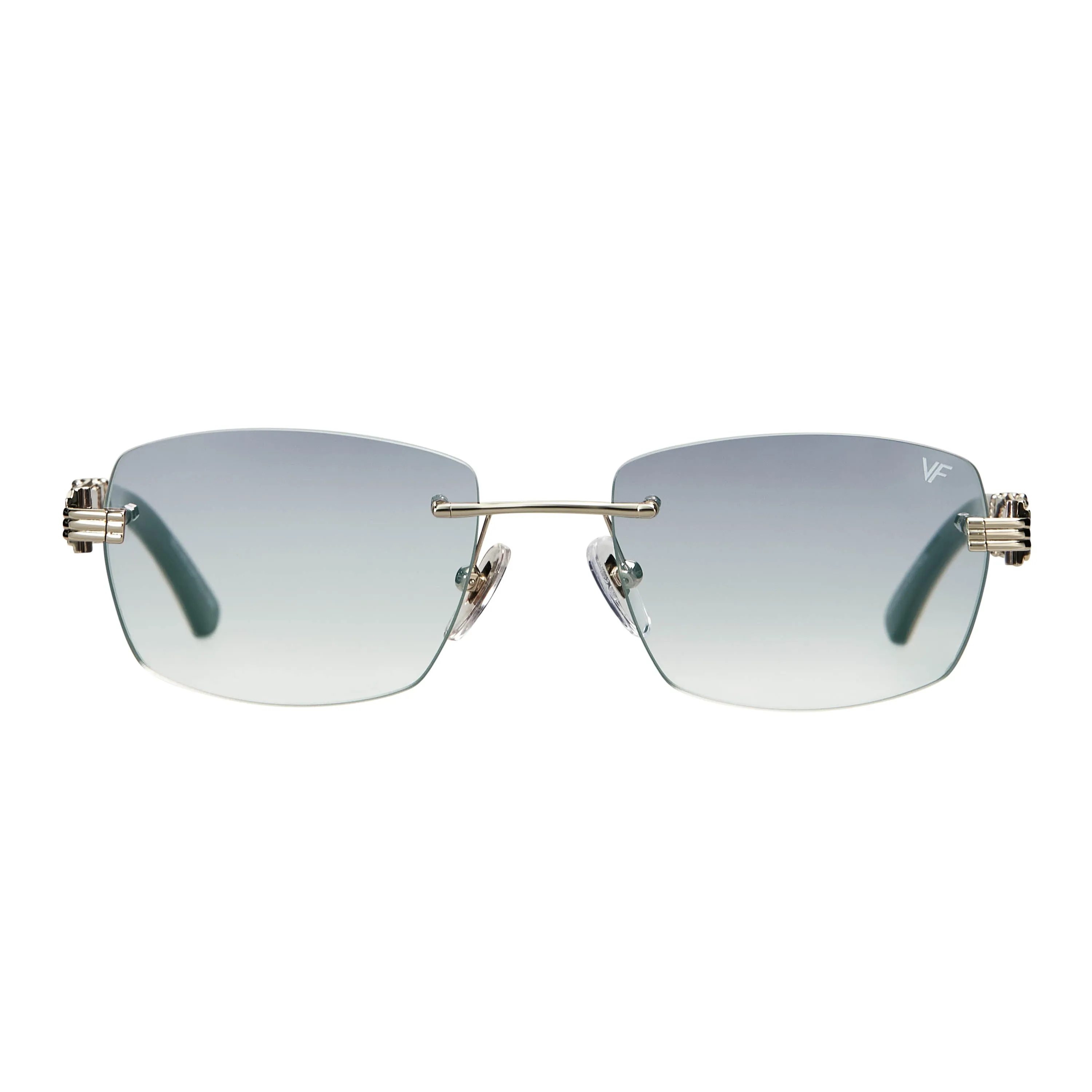 Bal Harbour Buffs Rimless White Buffalo Horn 24KT White Gold