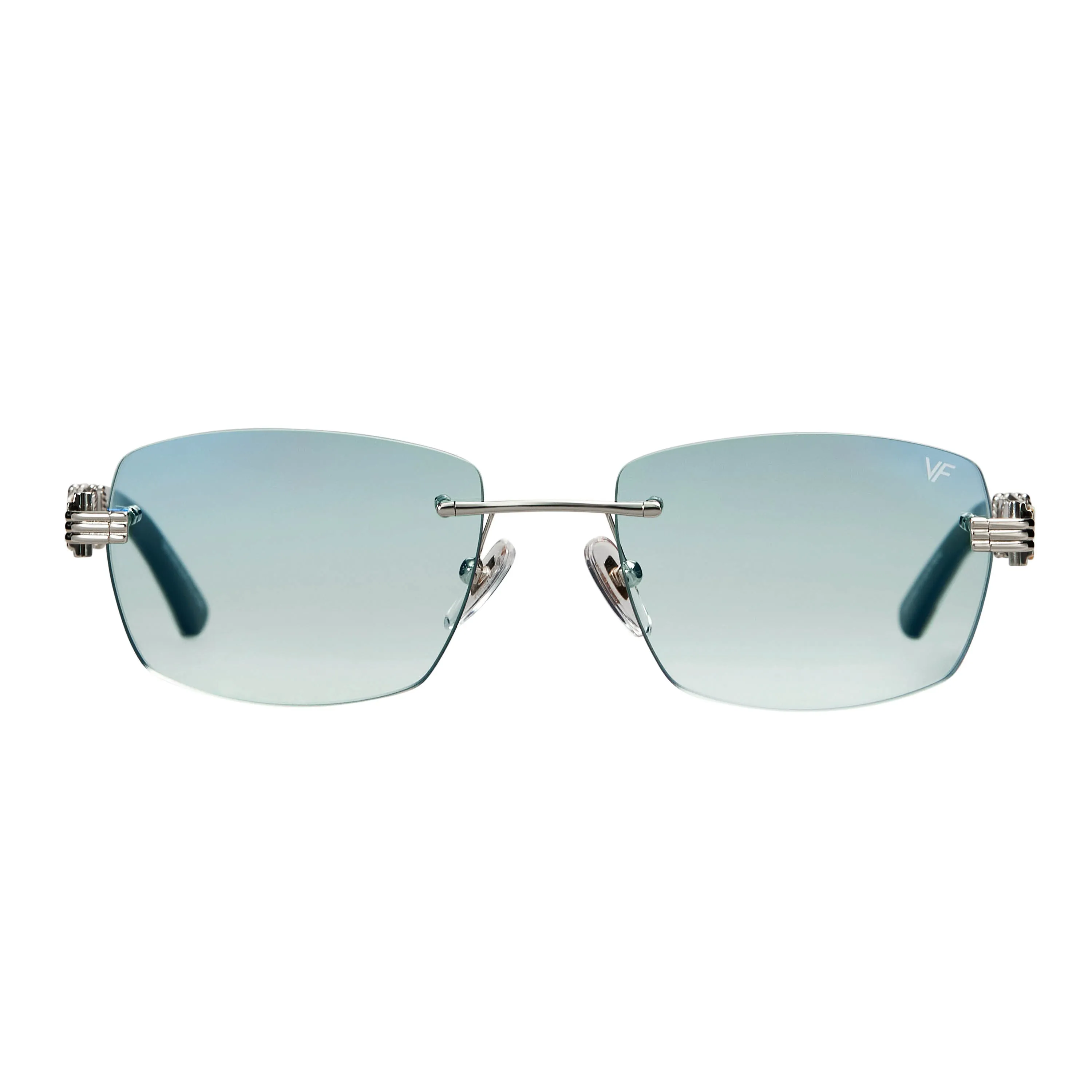 Bal Harbour Buffs Rimless White Buffalo Horn 24KT White Gold