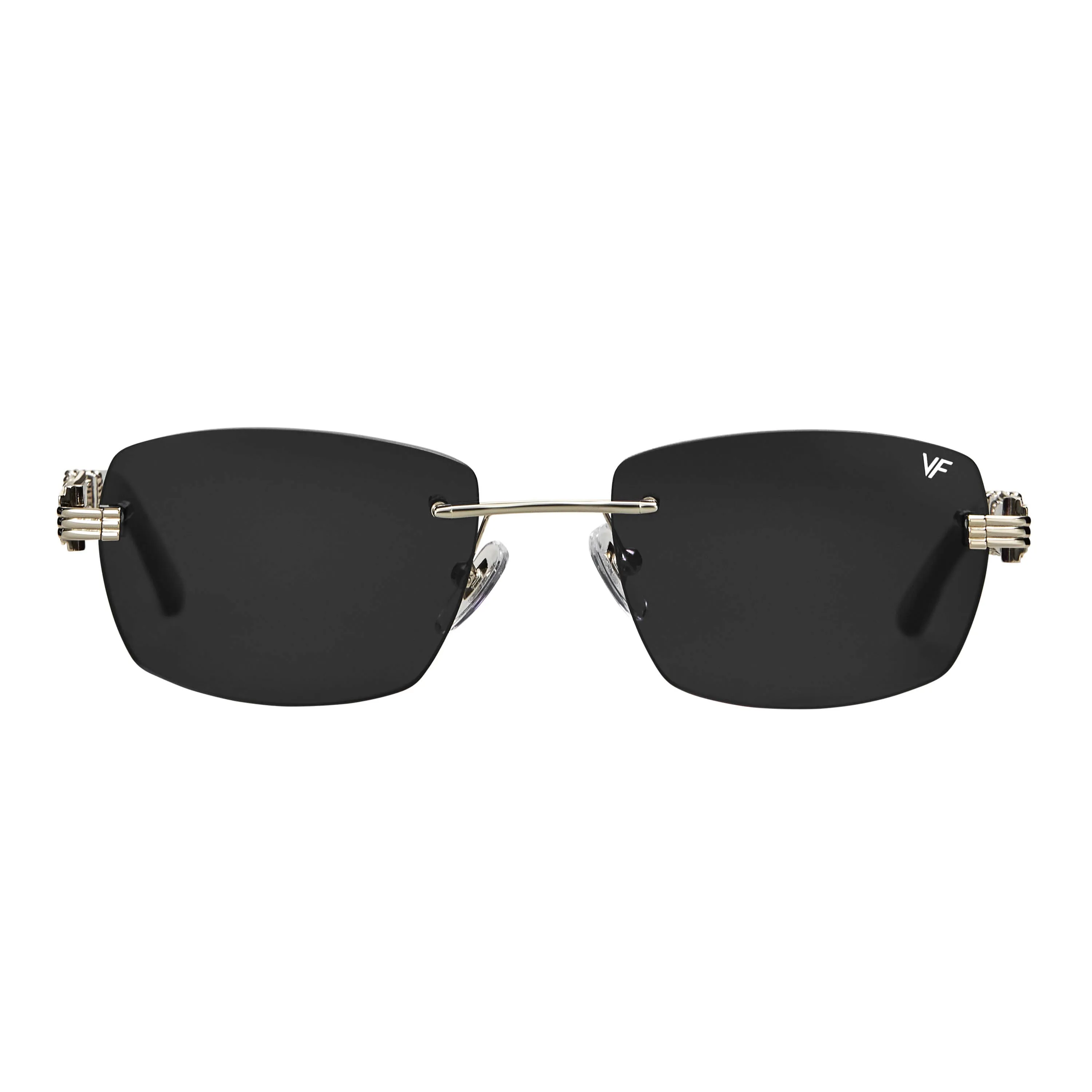 Bal Harbour Buffs Rimless White Buffalo Horn 24KT White Gold