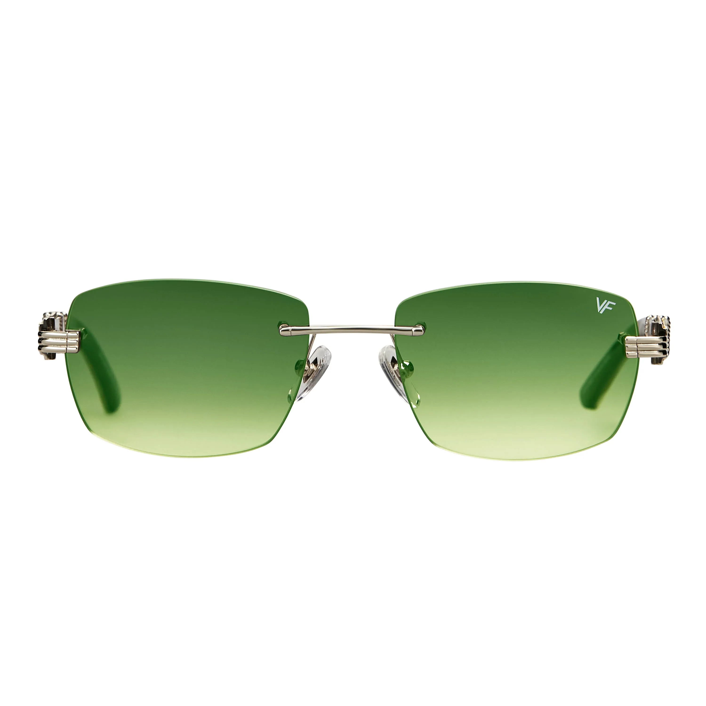 Bal Harbour Buffs Rimless White Buffalo Horn 24KT White Gold