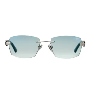Bal Harbour Buffs Rimless White Buffalo Horn 24KT White Gold