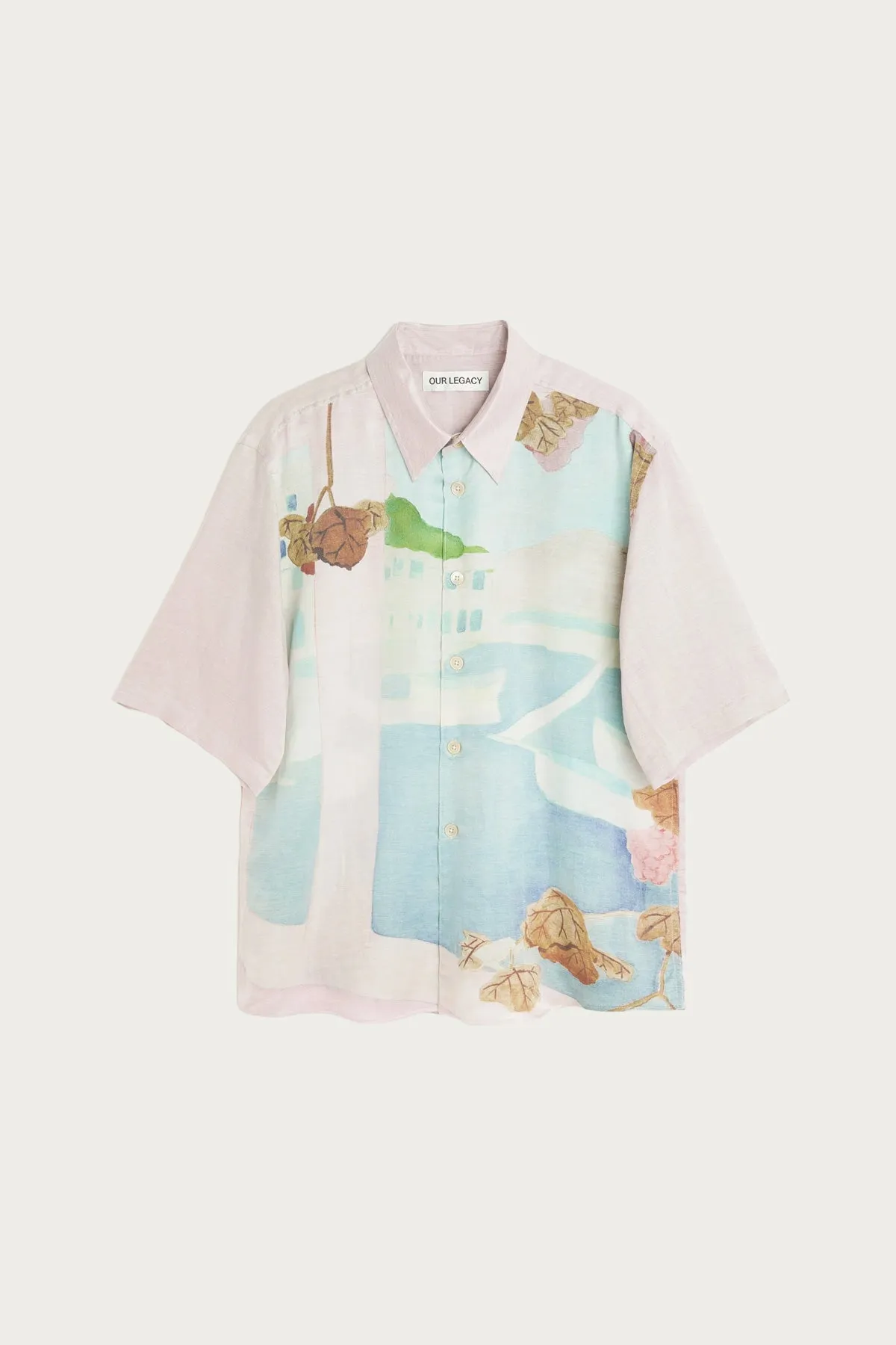 Beyond Shirt Shortsleeve - Marina Vista Print Cotton Silk