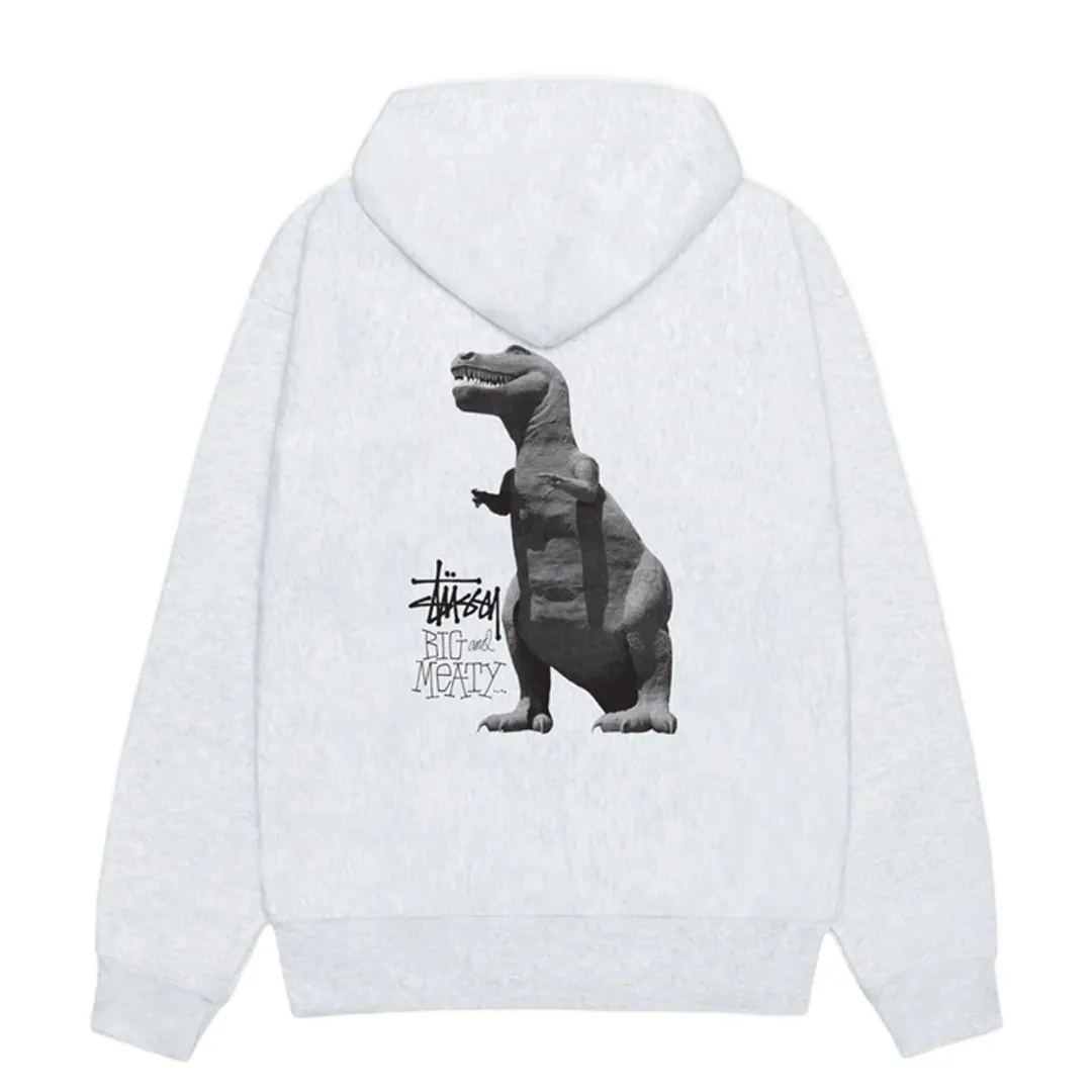 BIG & MEATY ZIP HOODIE ASH HEATHER