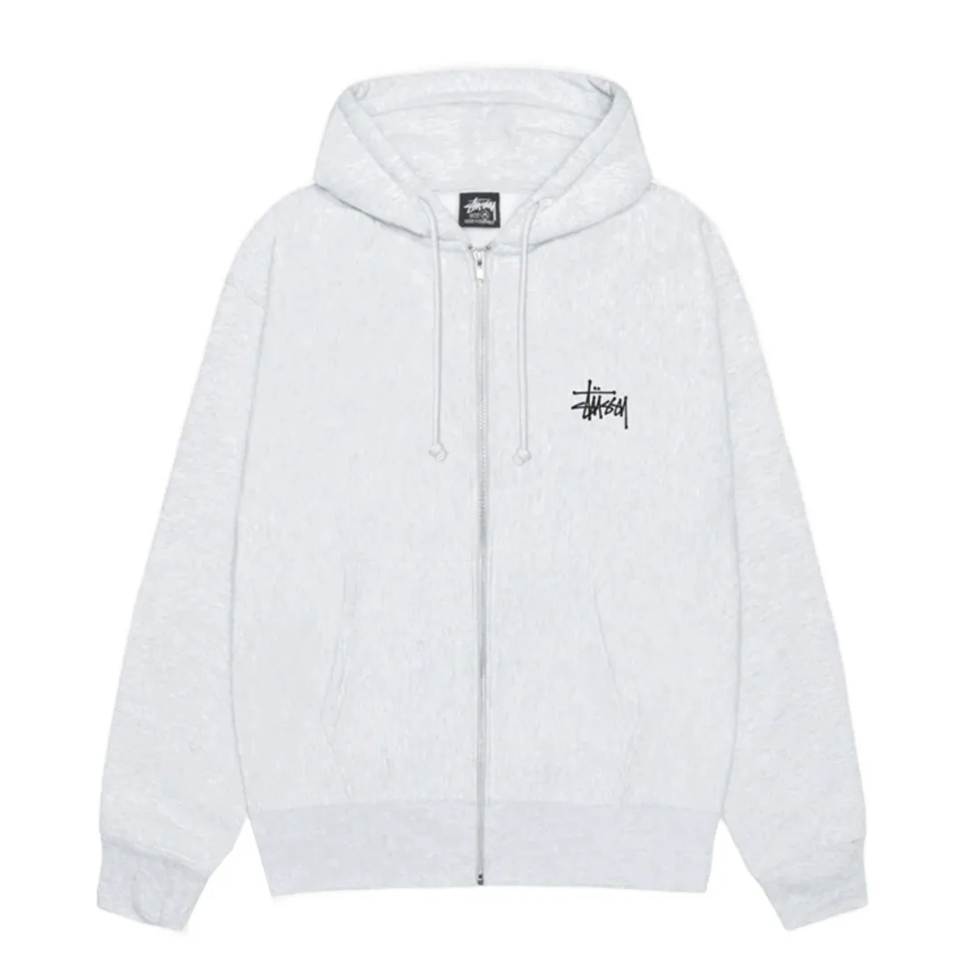BIG & MEATY ZIP HOODIE ASH HEATHER