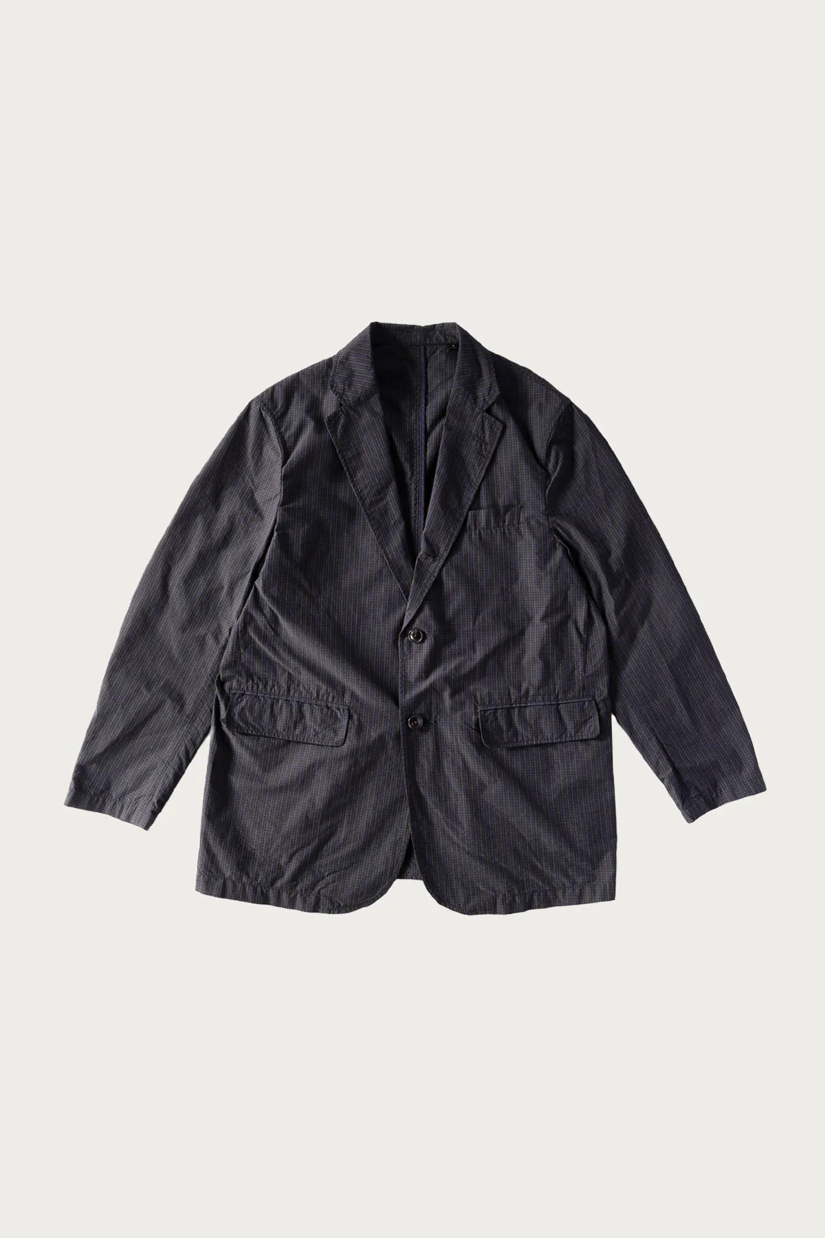 Canoe Club x Beams  3B Packable Jacket - Blackwatch Minicheck