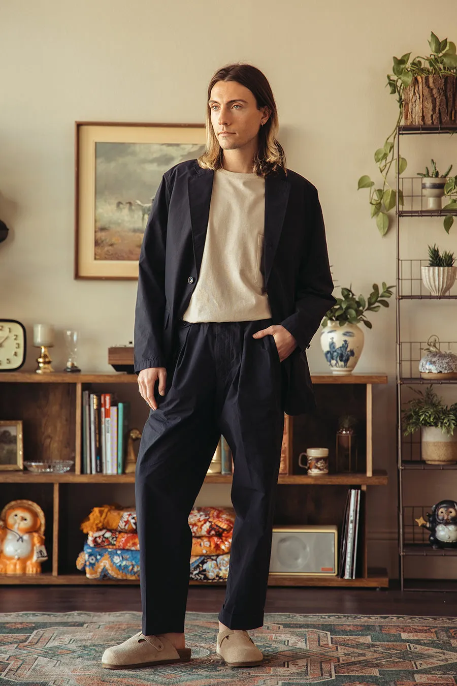 Canoe Club x Beams  3B Packable Jacket - Navy