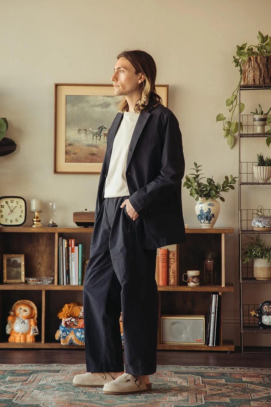 Canoe Club x Beams  3B Packable Jacket - Navy