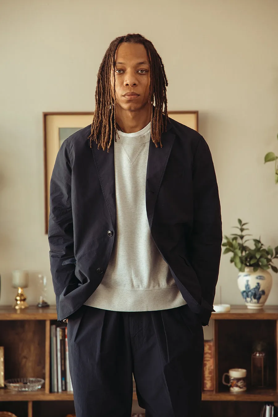 Canoe Club x Beams  3B Packable Jacket - Navy