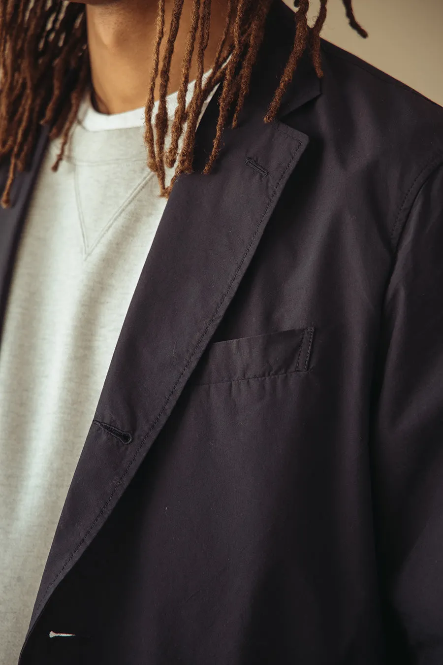 Canoe Club x Beams  3B Packable Jacket - Navy