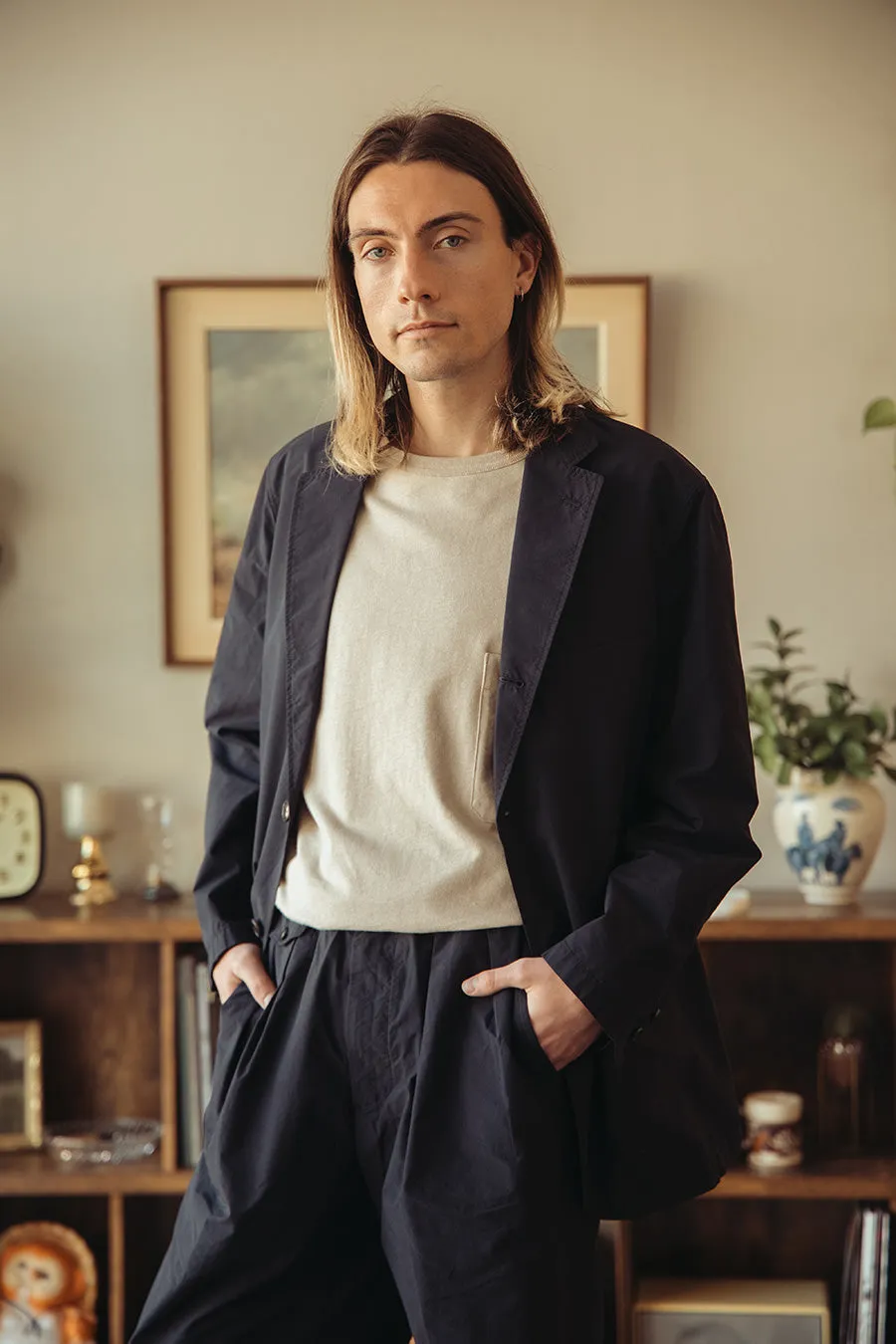 Canoe Club x Beams  3B Packable Jacket - Navy