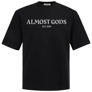 Cracked Logo Relaxed Tee (Black)