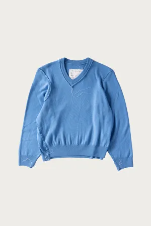 Frankenstein V-Neck - Blue