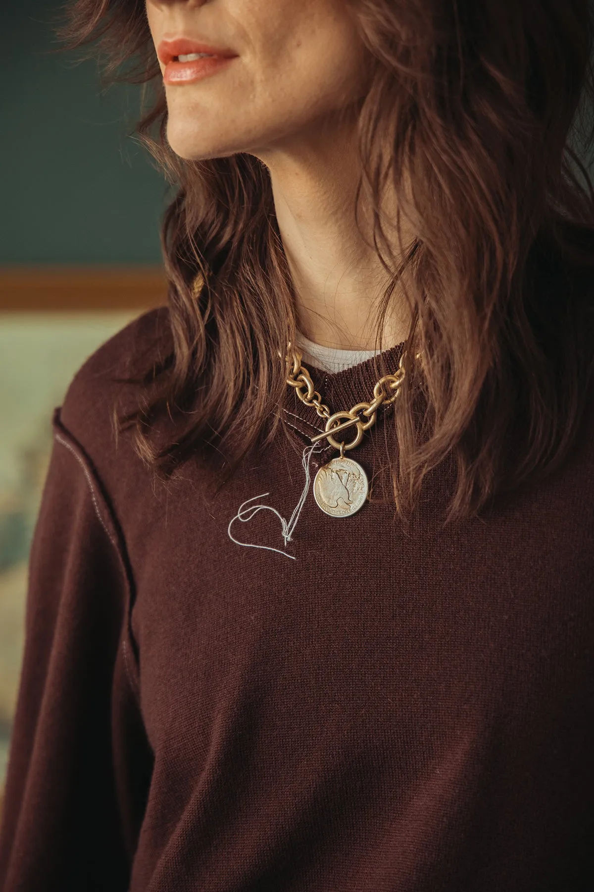 Frankenstein V-Neck - Brown