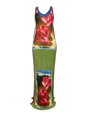 Jean Paul Gaultier 1990s rose dress