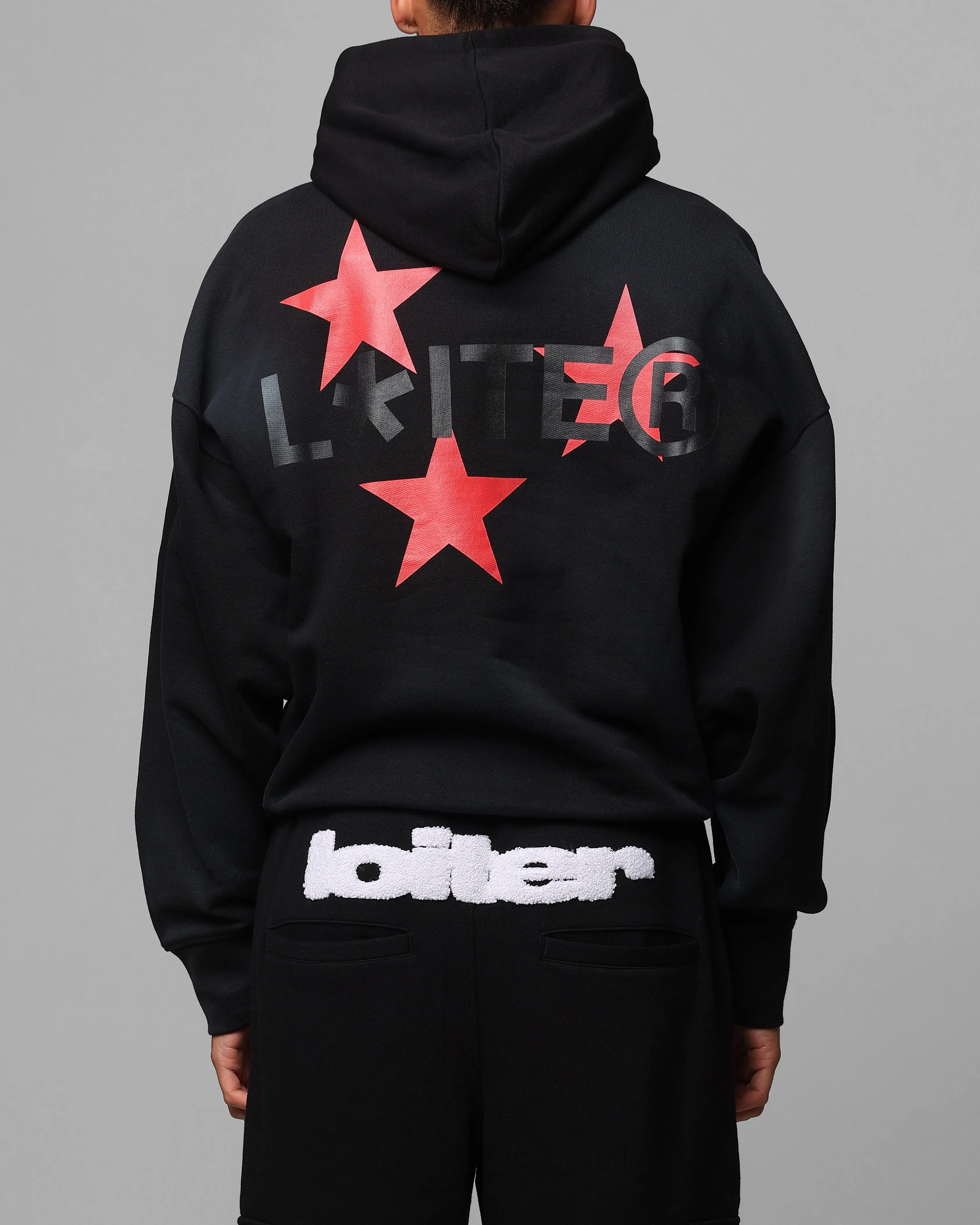Loiter Trackstar Hoodie Washed Black