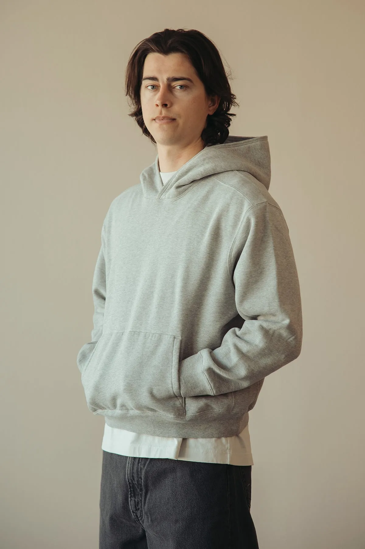 Mini Hoodie - Heather Grey