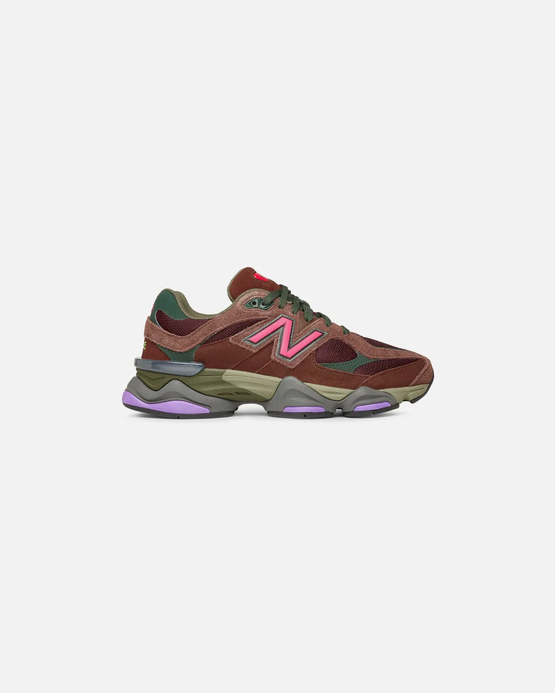 New Balance 9060 Rich Oak Burgundy Sneakers