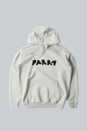 PARRA BLOB LOGO HOODED SWEATSHIRT HEATHER GREY