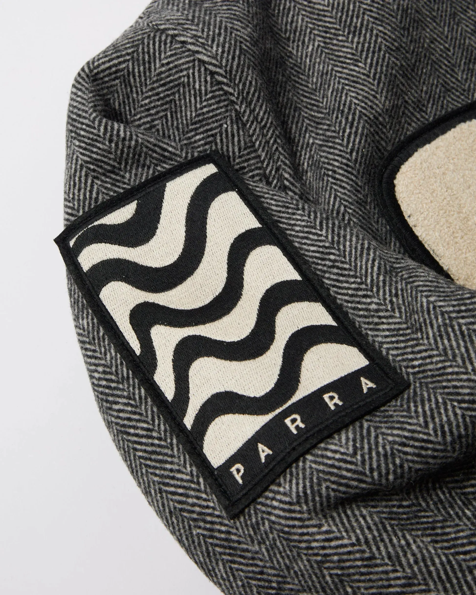Parra Rounded PAR Varsity Jacket // Dark Grey