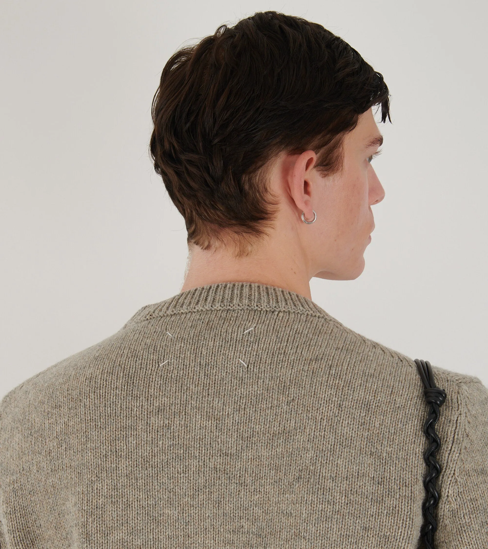 Relaxed Wool Knit Beige/Grey