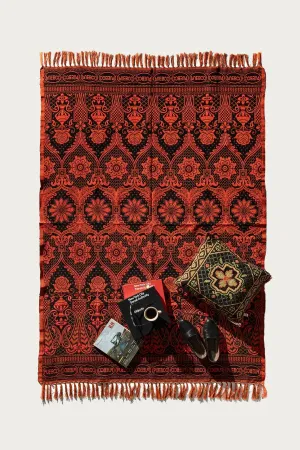 Reversible Jacquard Rug - Black