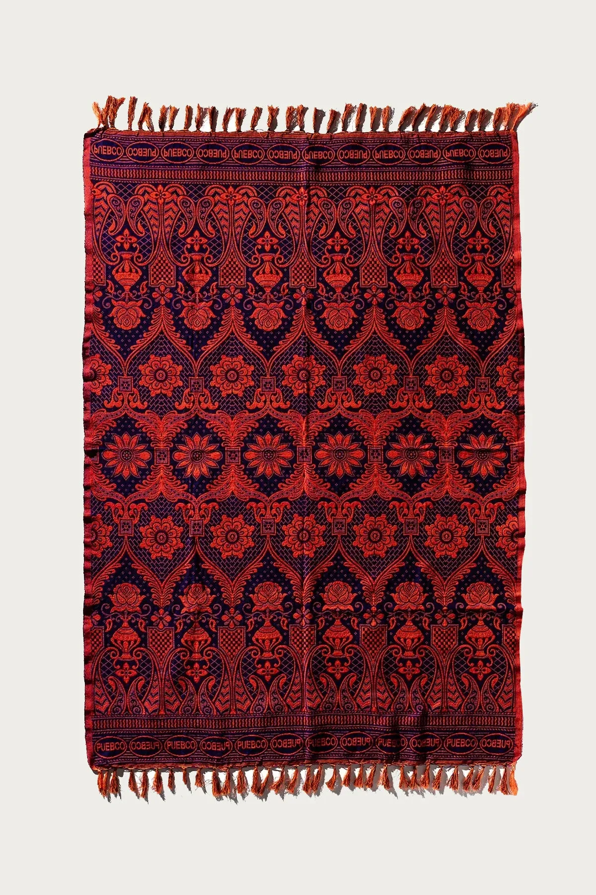 Reversible Jacquard Rug - Navy Blue