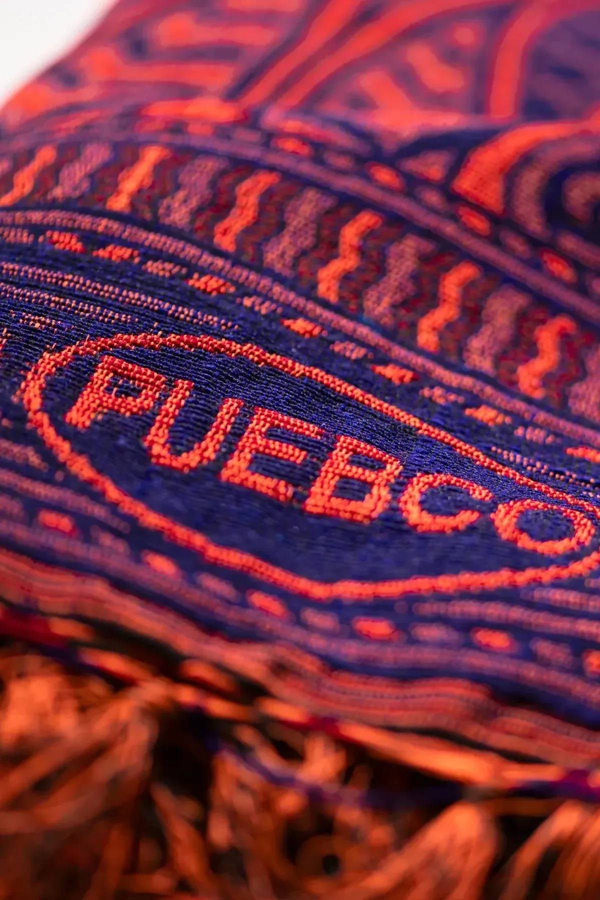 Reversible Jacquard Rug - Navy Blue