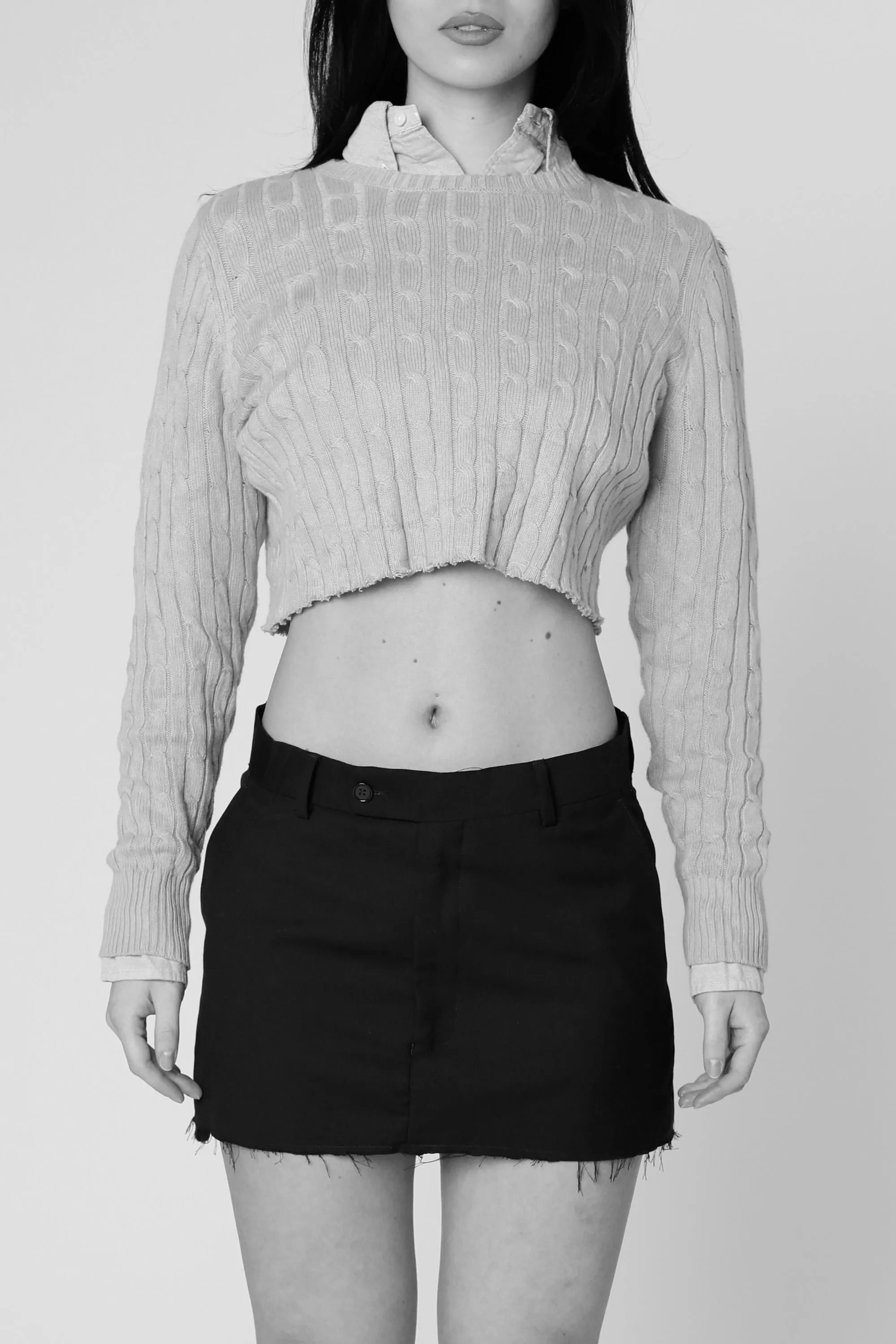 Rework Trouser Skirt - XL