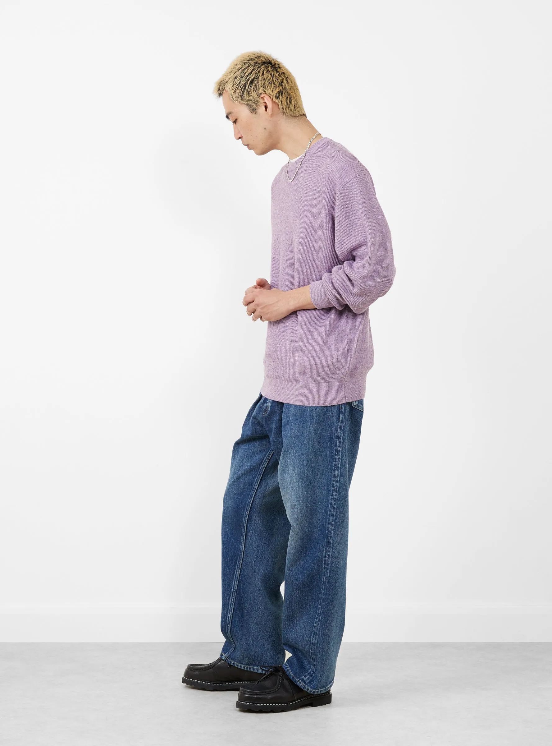 Ribstitch Jumper Lavender
