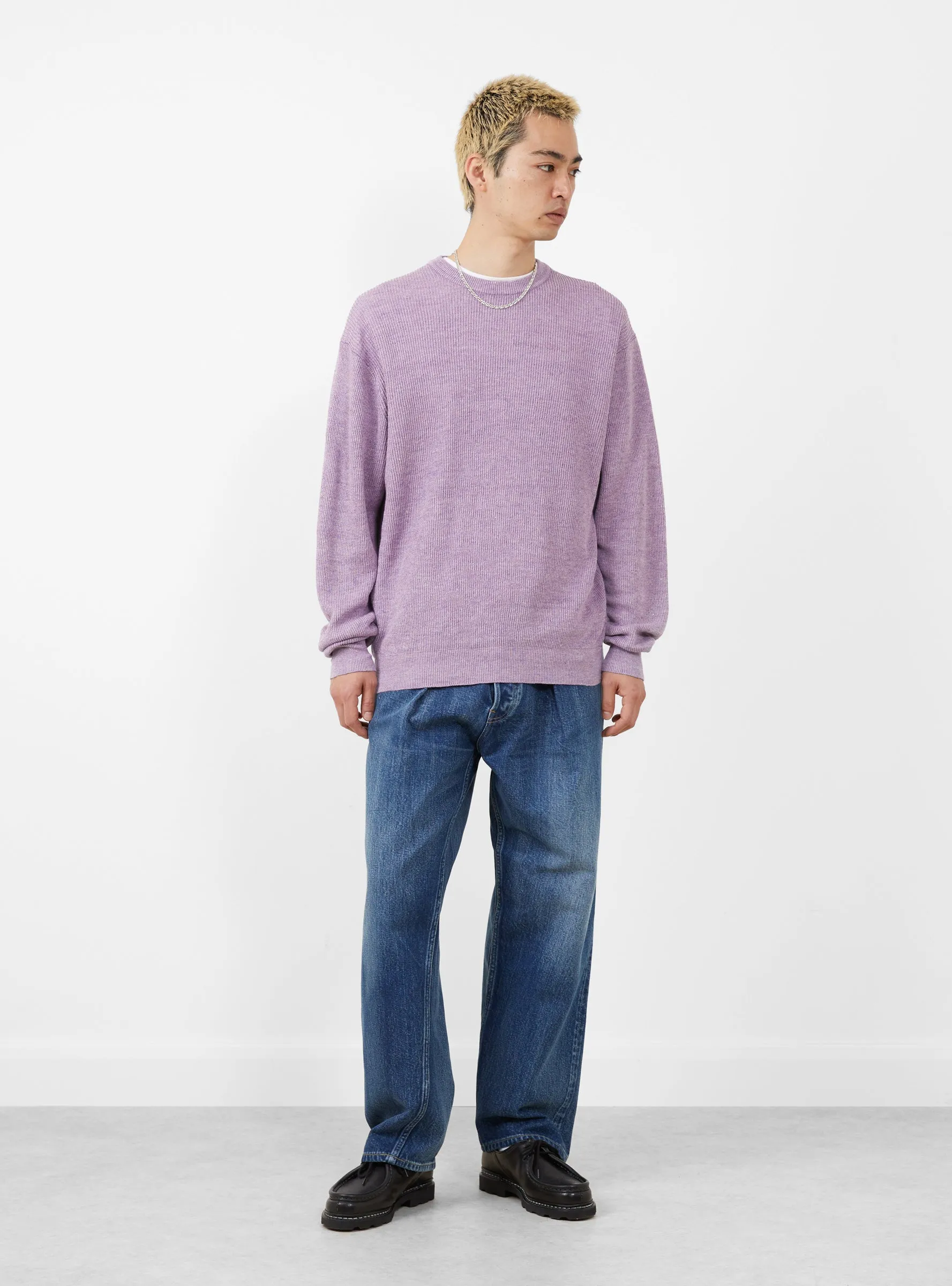 Ribstitch Jumper Lavender