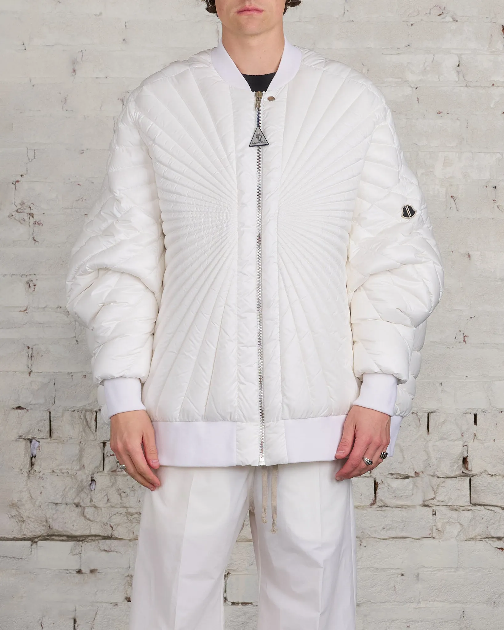Rick Owens Moncler Radiance Peter Jacket Milk