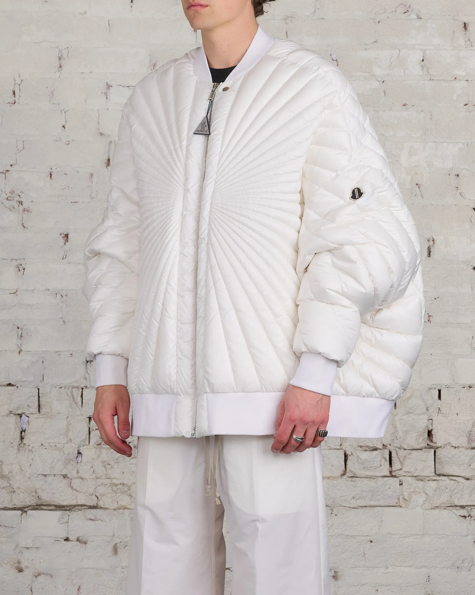 Rick Owens Moncler Radiance Peter Jacket Milk