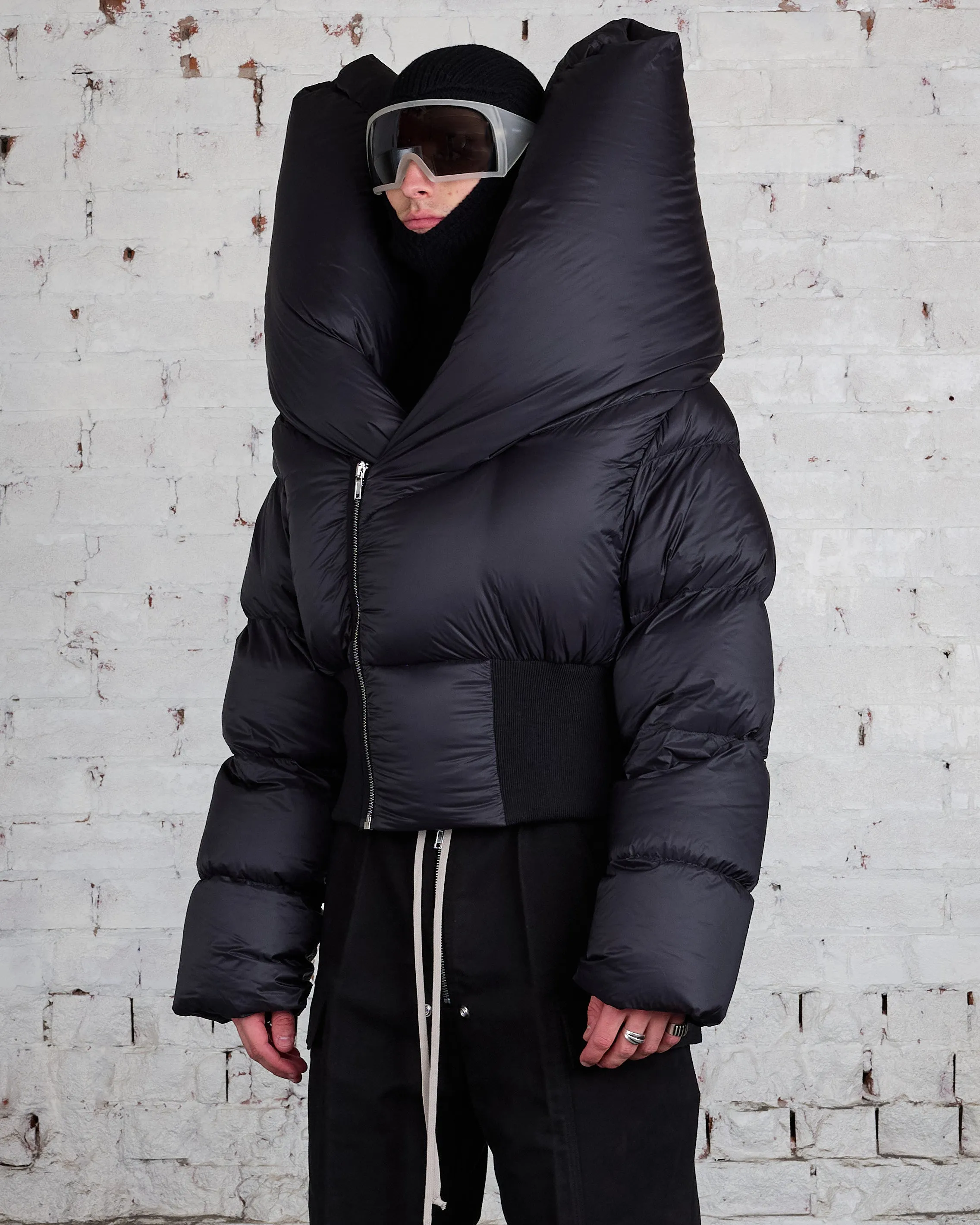 Rick Owens Runway Anubis Jacket Duvet Jacket Black