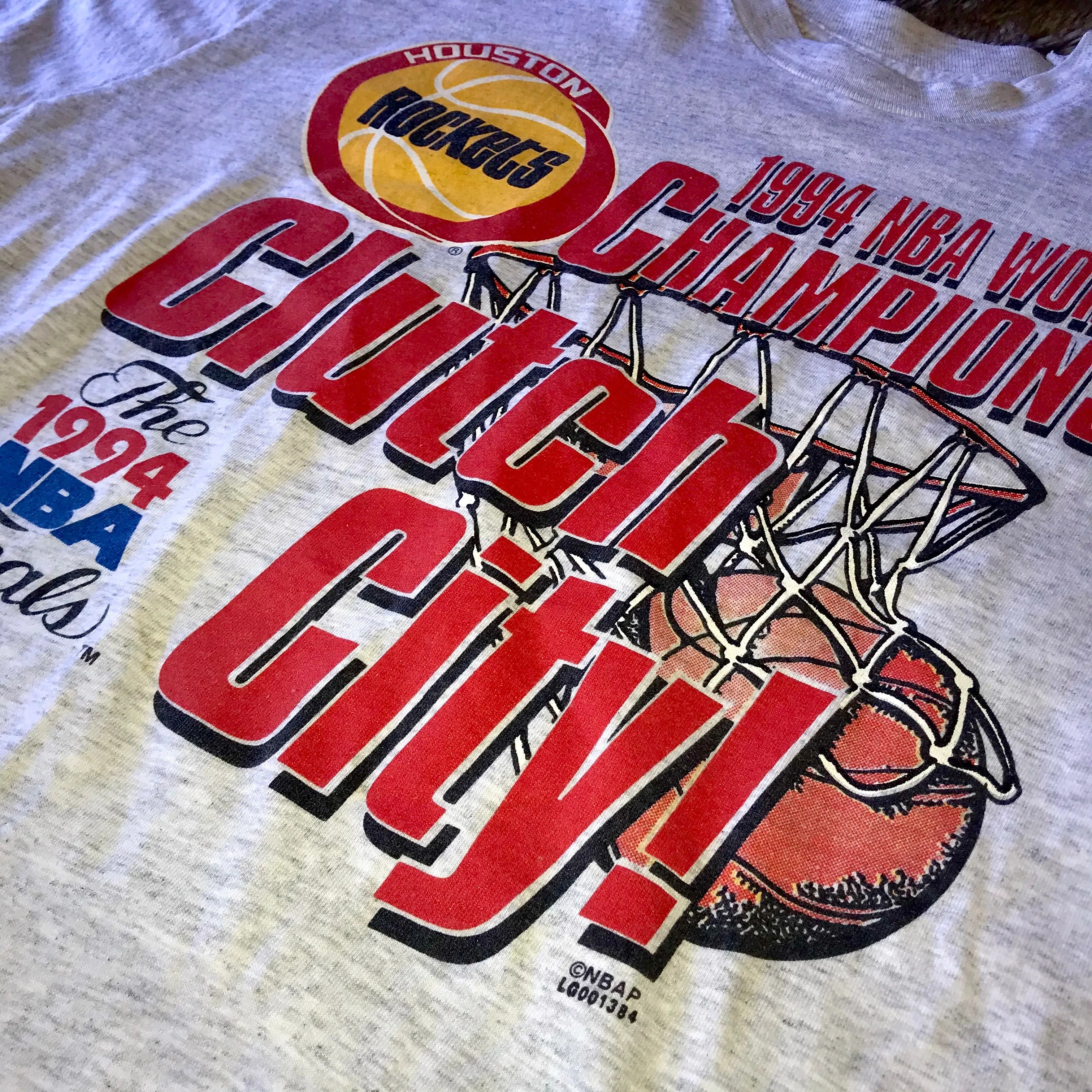 Rockets 1994 Champions Clutch City Tee (Grey)