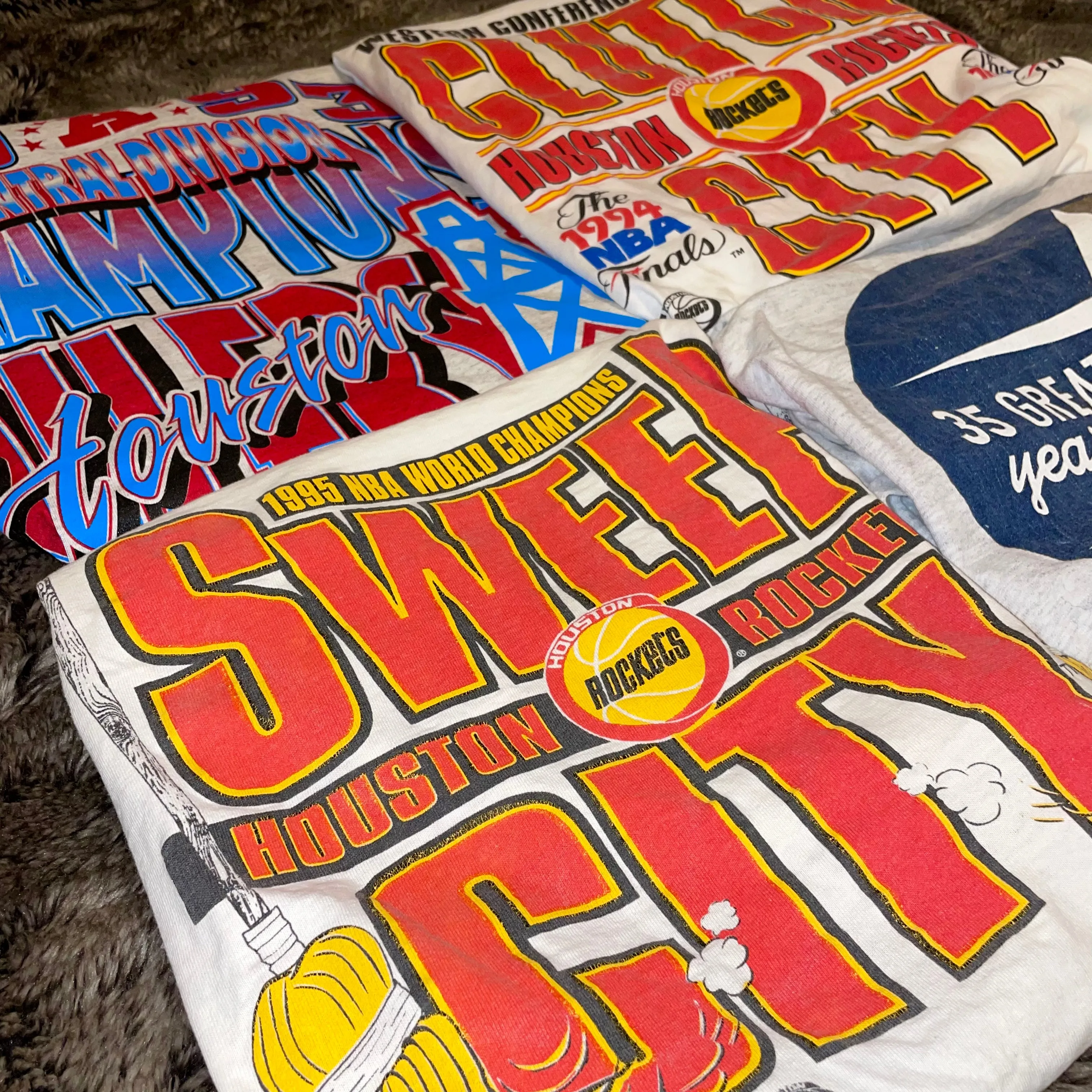 Rockets 1994 Clutch City Champs Tee (White)