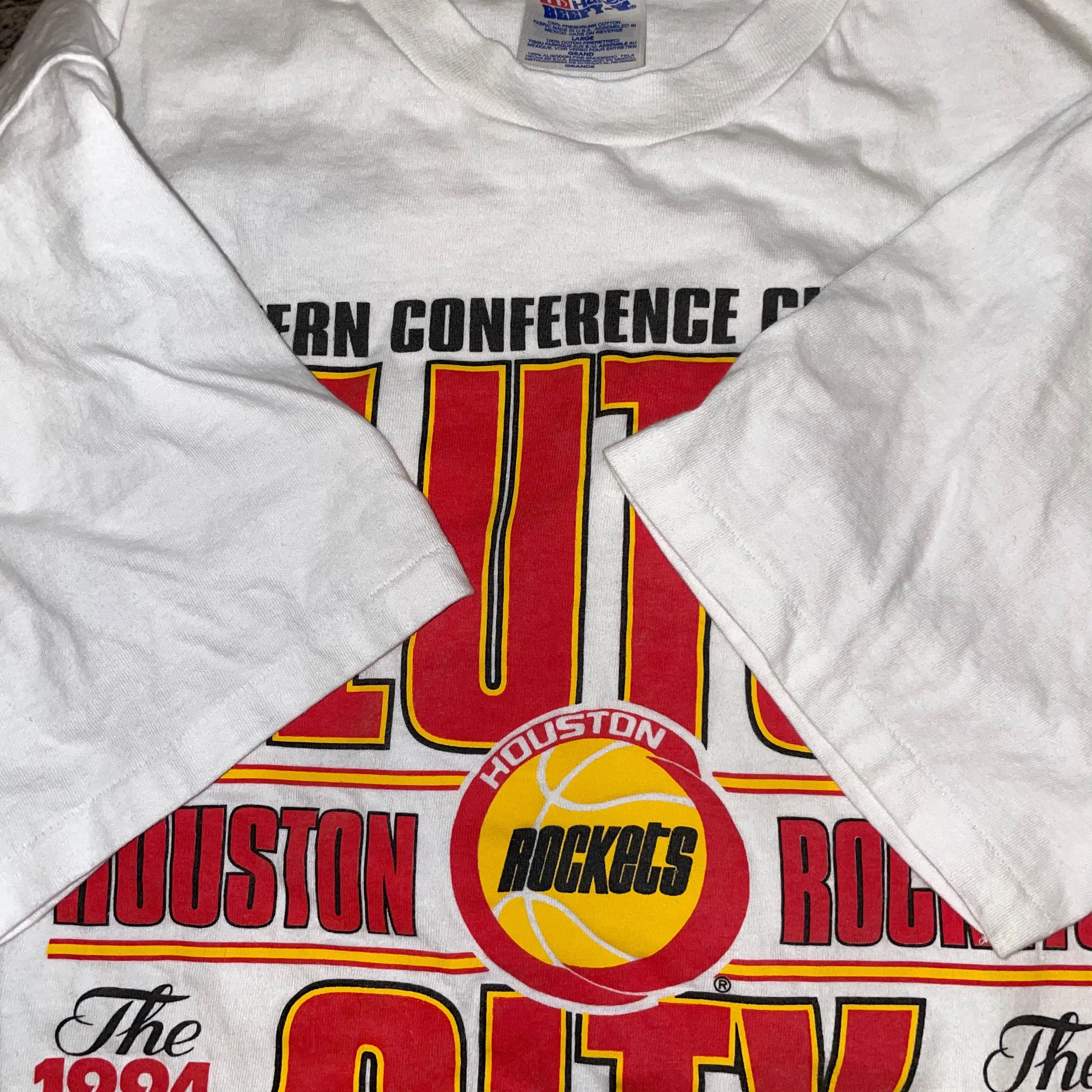 Rockets 1994 Clutch City Champs Tee (White)