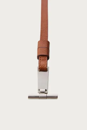 S. Days T-Bar & Leather Strap - Short - Brown
