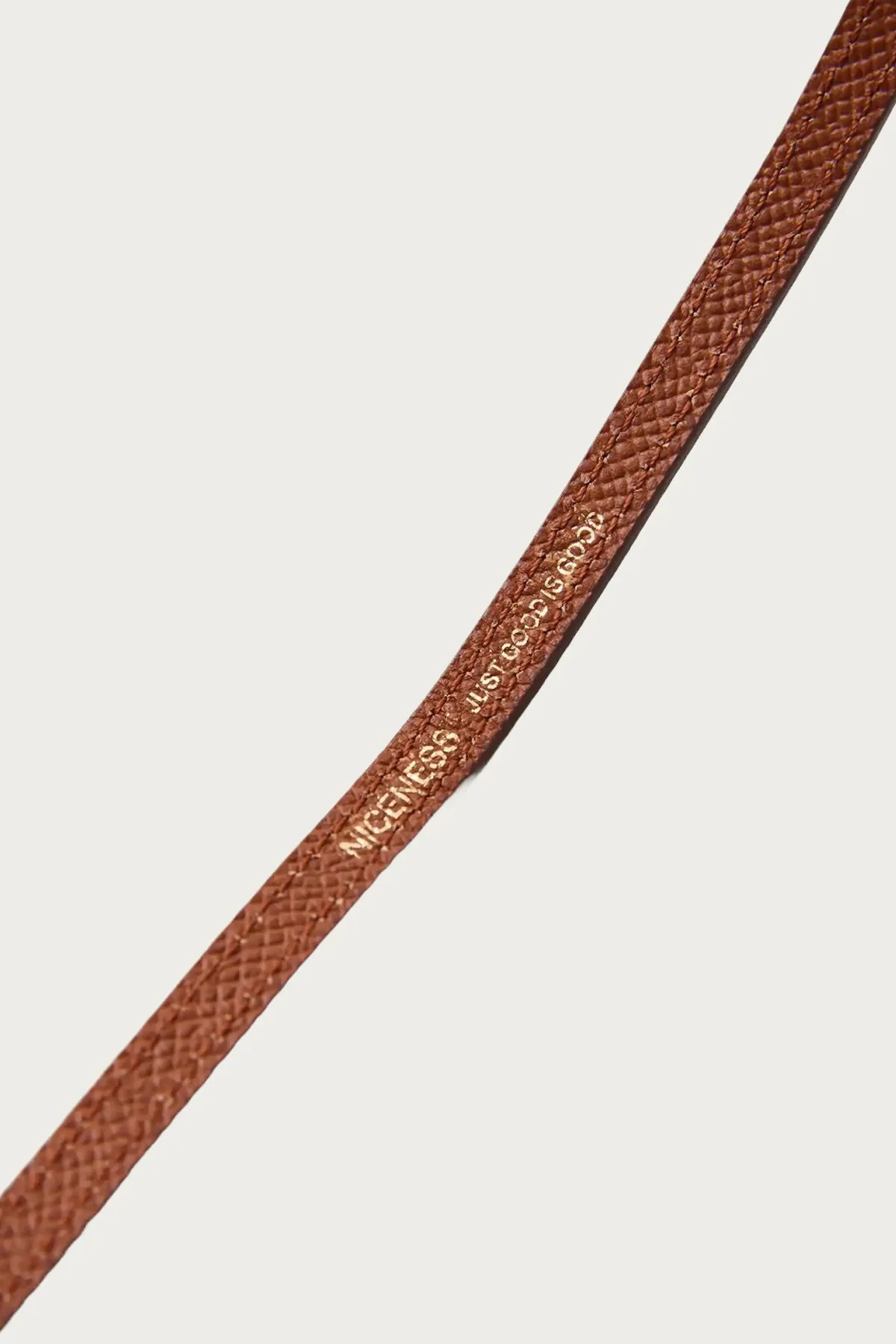 S. Days T-Bar & Leather Strap - Short - Brown