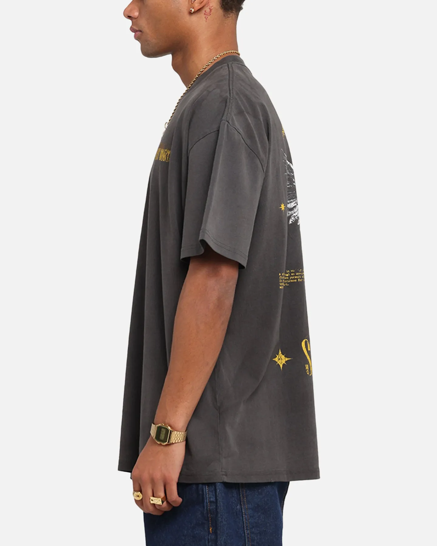 Saint Morta Realm Of Return Boxy T-Shirt Black Wash