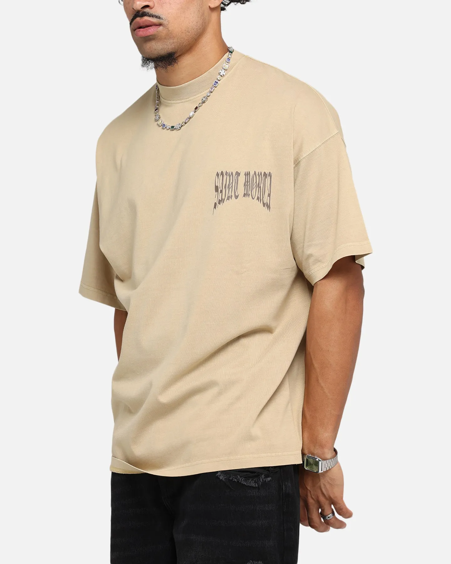 Saint Morta Vill Park Boxy T-Shirt Pigment Stone