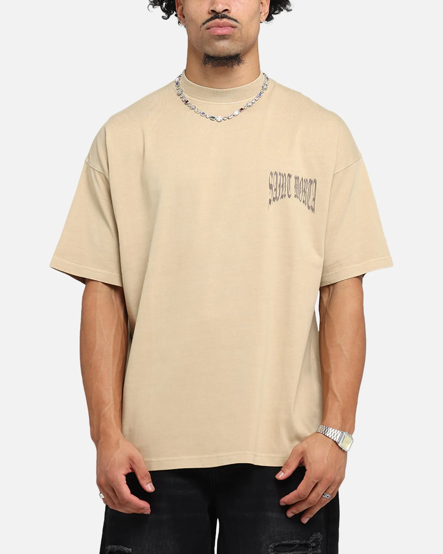 Saint Morta Vill Park Boxy T-Shirt Pigment Stone