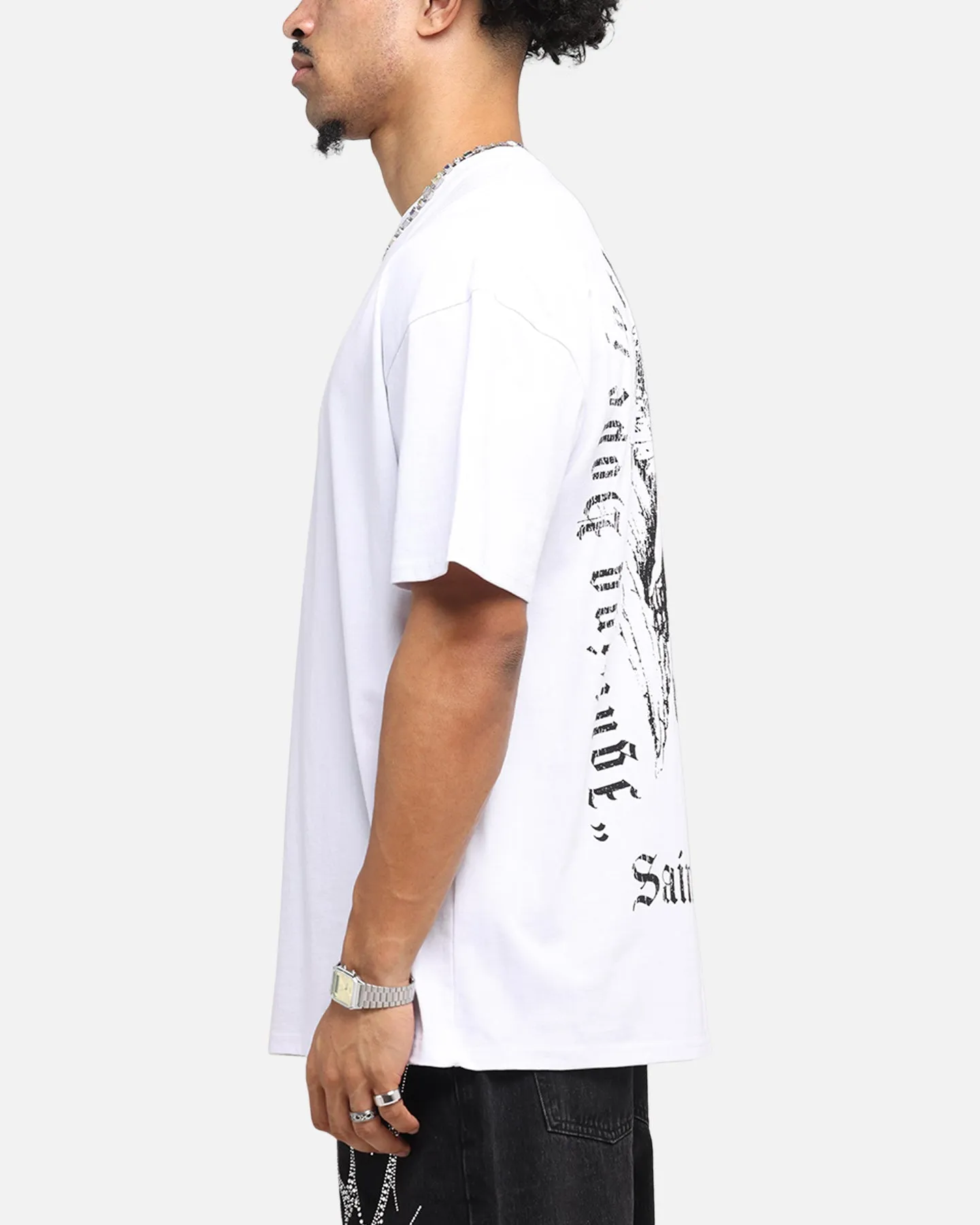 Saint Morta Weiry Hearts Boxy T-Shirt White